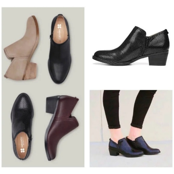 Naturalizer Zarie Black Suede Ankle Bootie - Picture 2 of 8